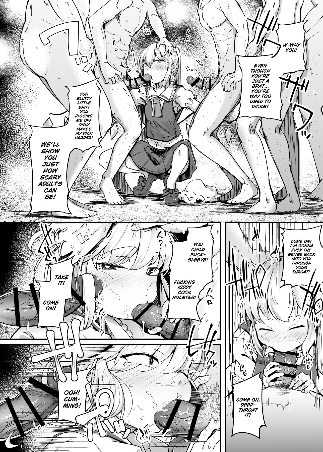 Hentai Manga Comic-Flandre Little Slut VS Five Old Men Trying To Fuck Some Respect Into Her-Read-8